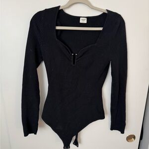 Abercrombie black hardware bodysuit